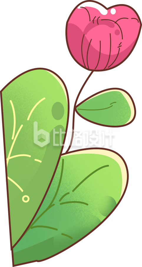植物花草手绘插画