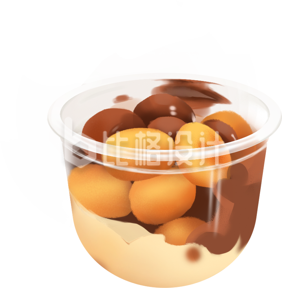 巧克力手绘插画美食