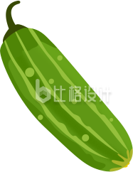 黄瓜手绘食物