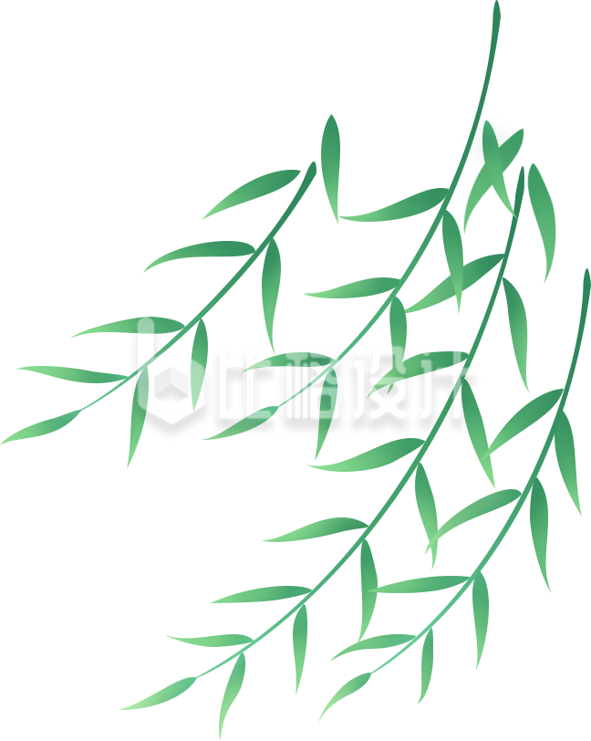 清新绿竹枝叶素材 适合多种宣传物料设计 清新绿竹枝叶素材 适合多种宣传物料设计
