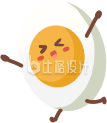 鸡蛋手绘插画