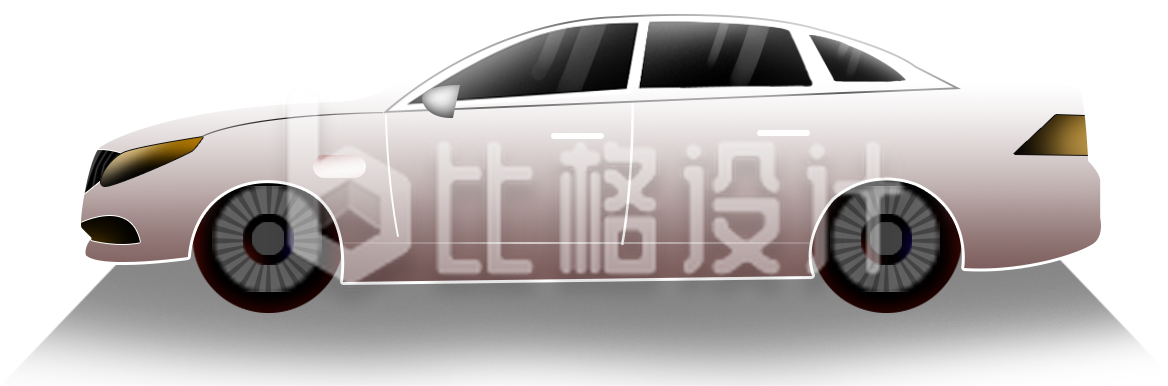 汽车交通手绘插画