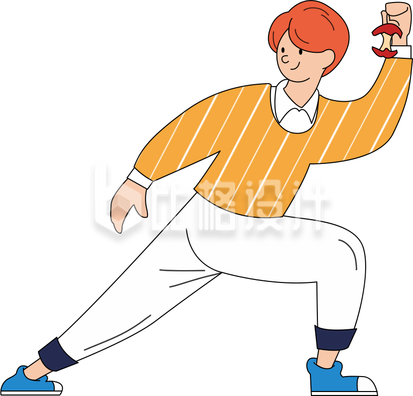 趣味手绘小男孩手绘