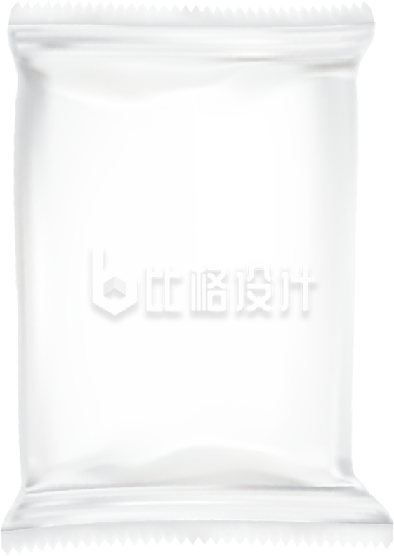 白色零食包装袋设计，简约风格尽显精致