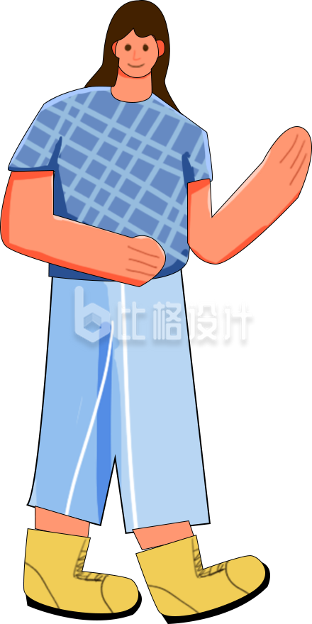 小女孩手绘