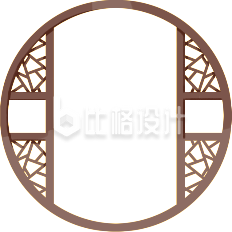 古典圆形镂空框架装饰 中式风格尽显优雅