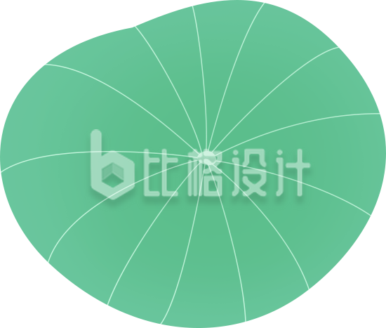 清新荷叶图案 适合多行业宣传物料
