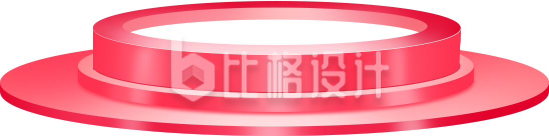 时尚3D红色展示台尽显高端风范