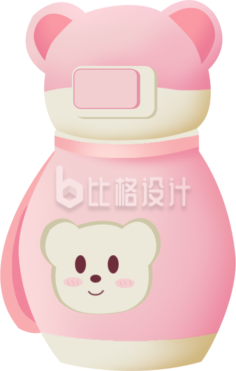 水壶儿童手绘插画