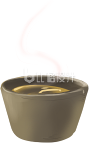 茶手绘喝水