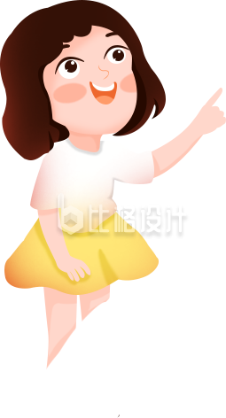 小女孩手绘可爱