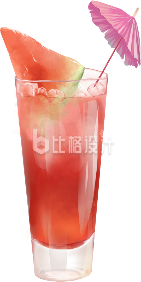 果汁饮料手绘