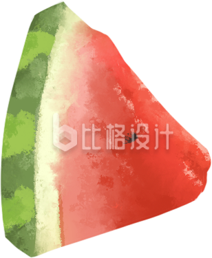 西瓜水果手绘