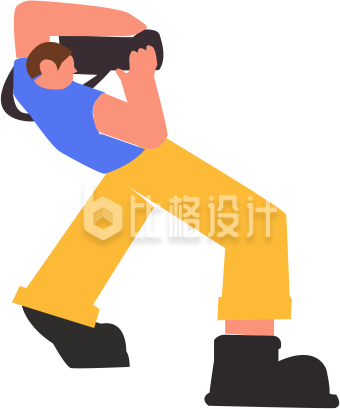 男性拍照手绘
