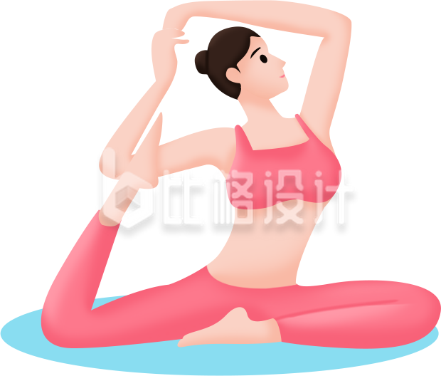 女性运动瑜伽运动减肥