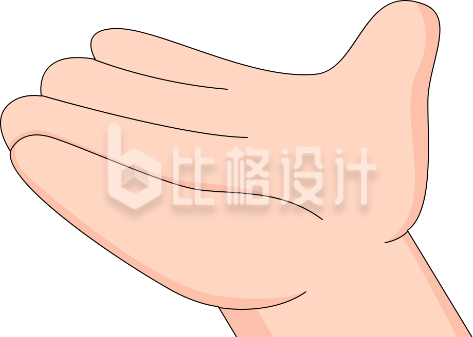手绘一只手