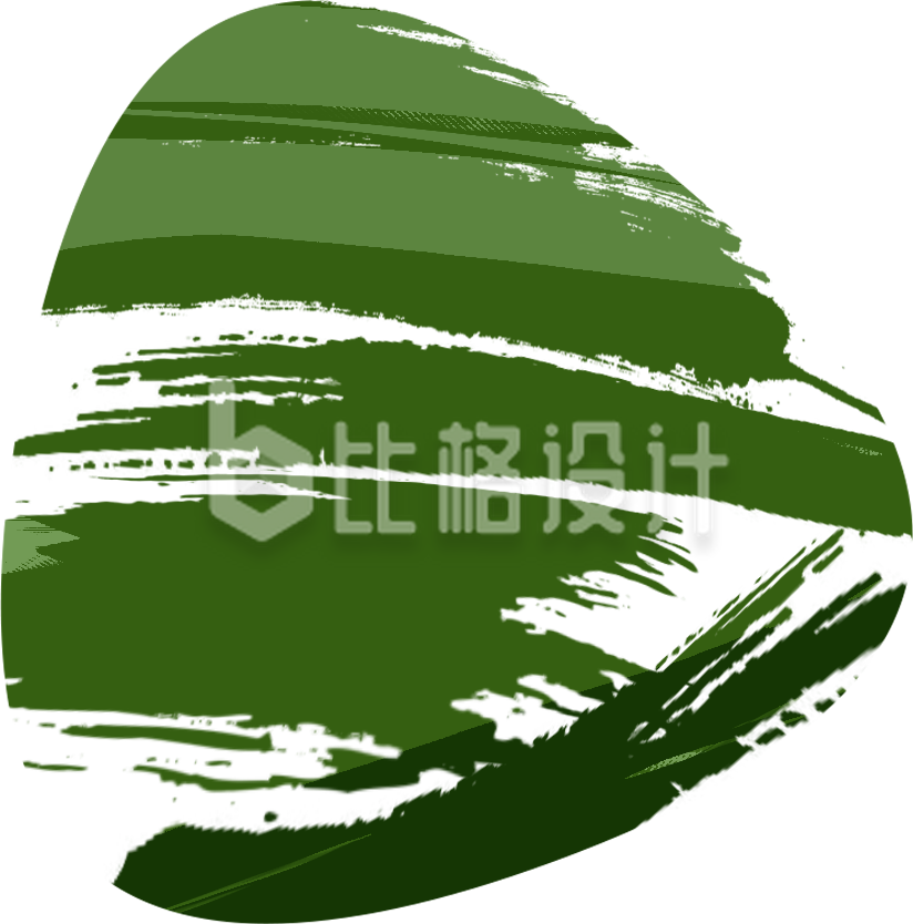 水墨风毛笔画粽子