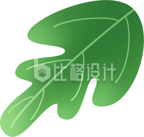 树叶植物手绘