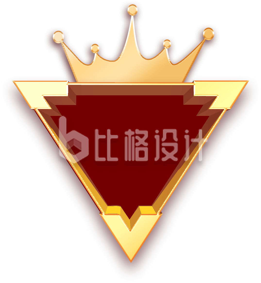 皇冠战报大气三角形手绘