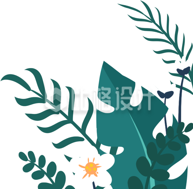 小花风景手绘植物