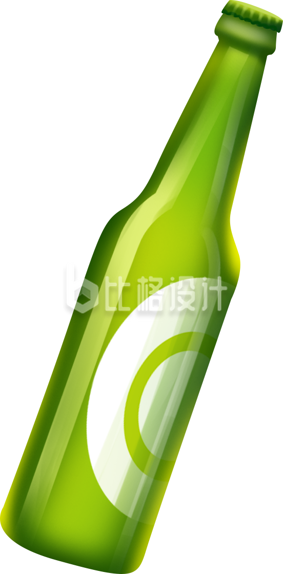 啤酒瓶子手绘