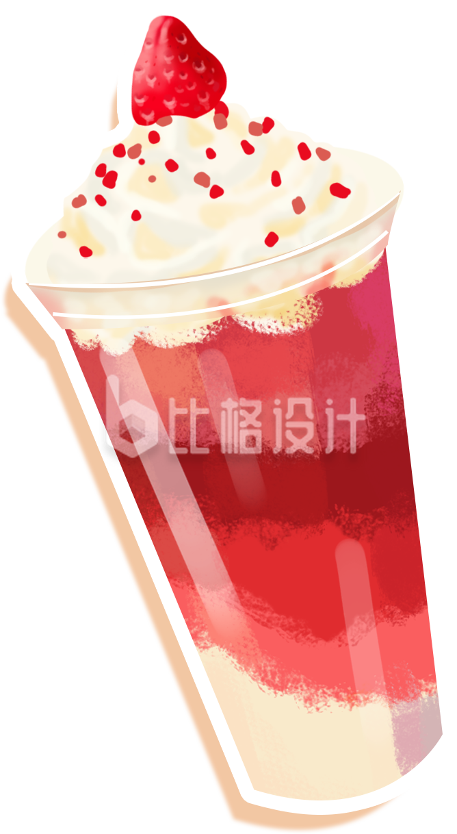 奶茶饮料手绘