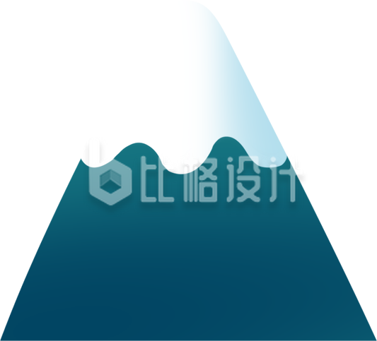 山峰自然手绘