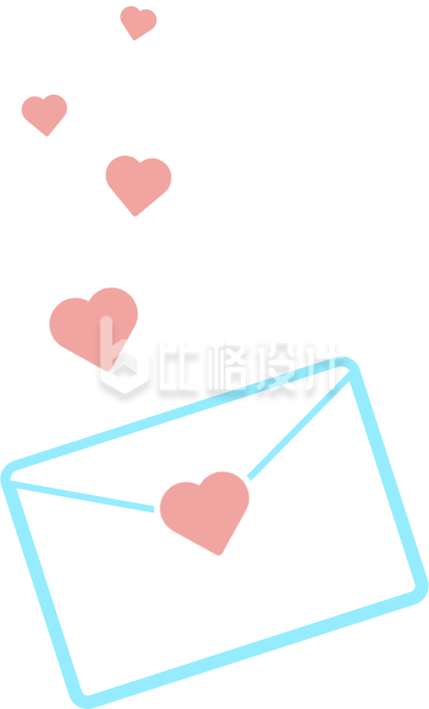 感谢信手绘爱心