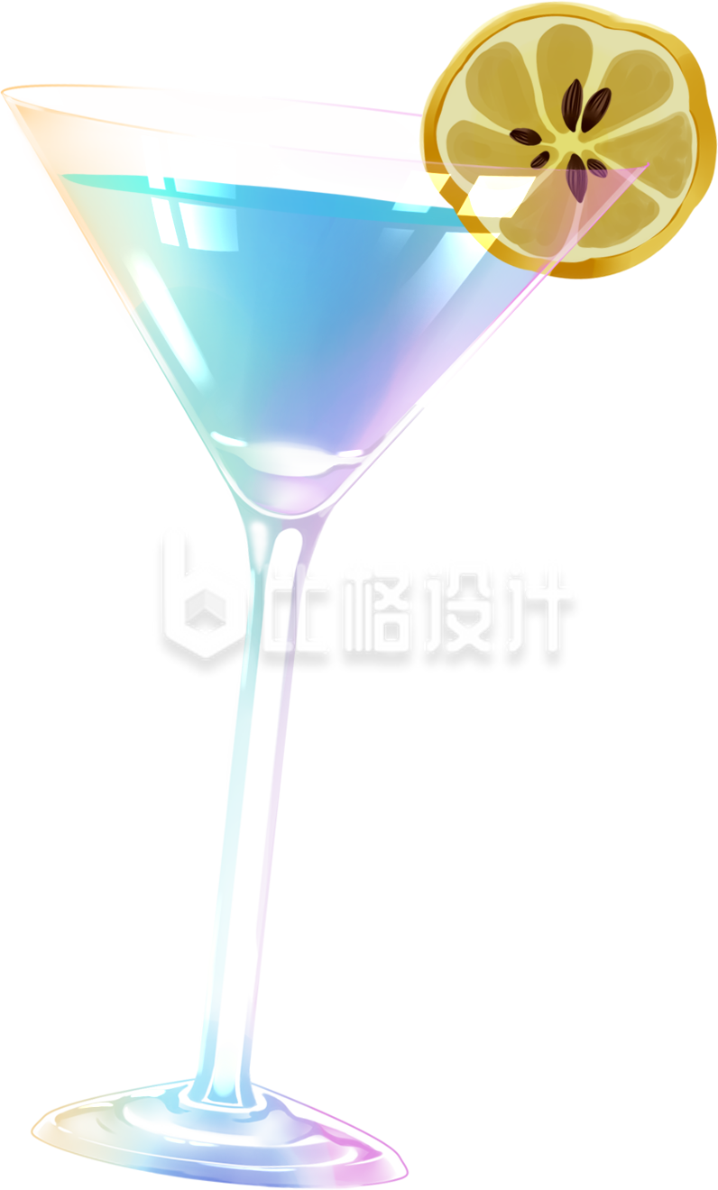 酒吧柠檬手绘