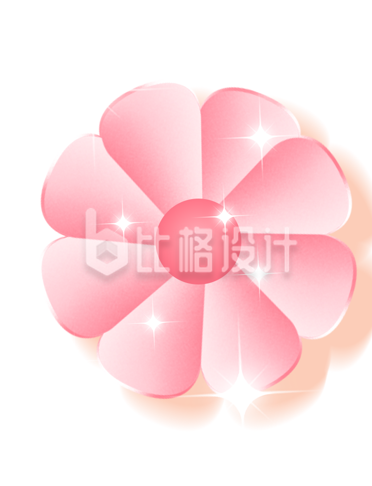 小花手绘星星