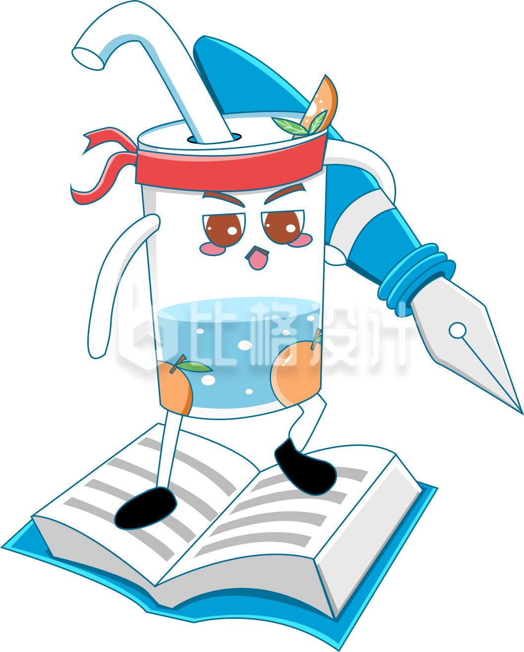 饮料趣味学习手绘