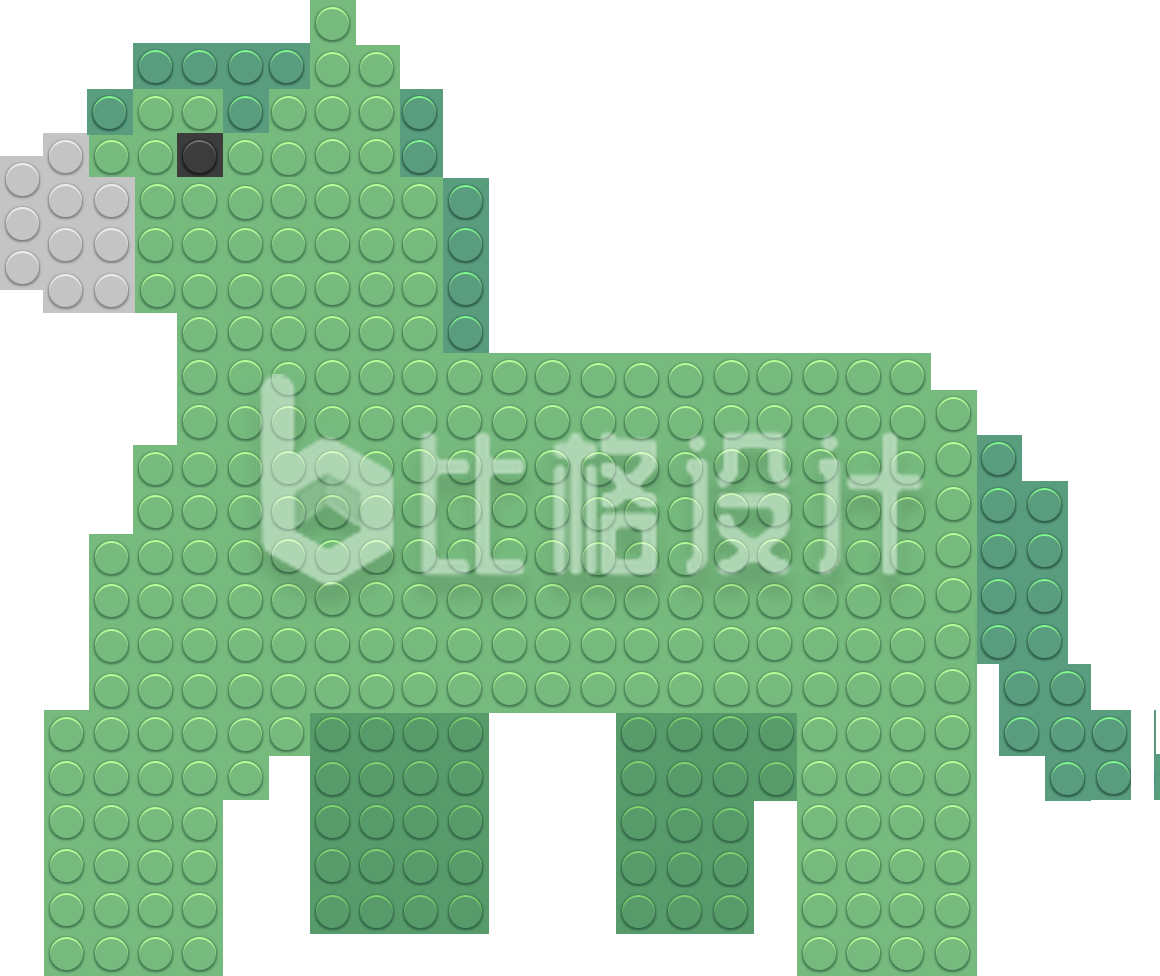 玩具趣味马手绘