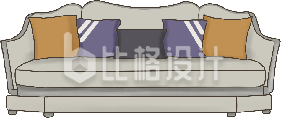 沙发家具手绘