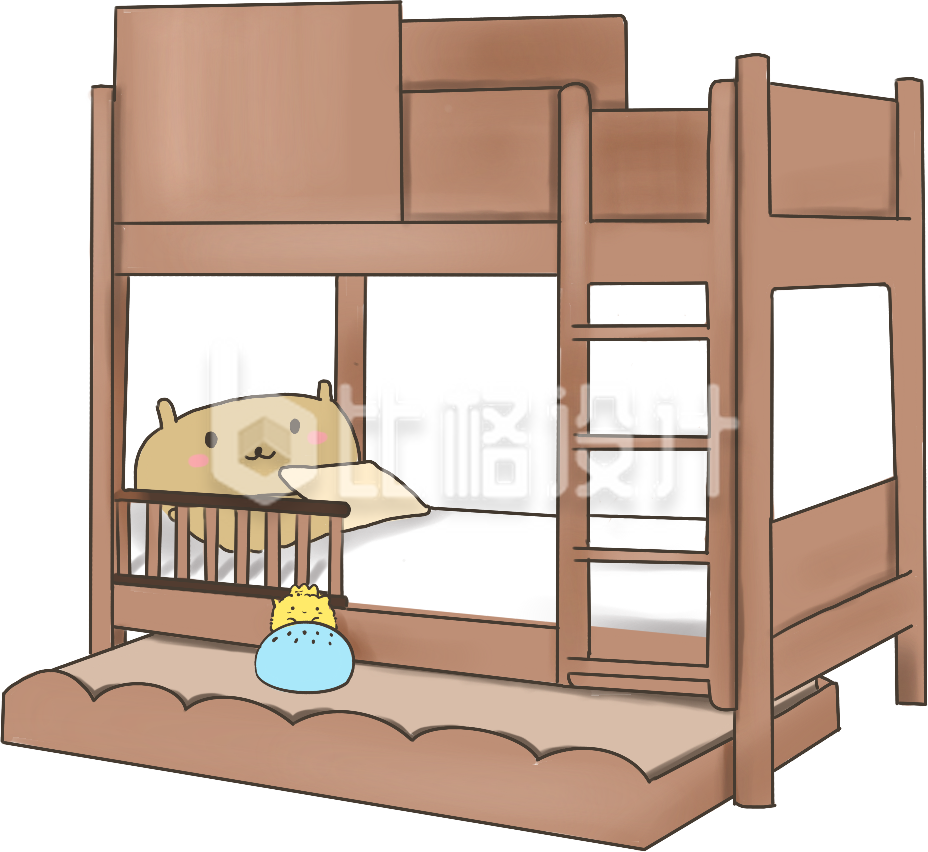 儿童床手绘家具