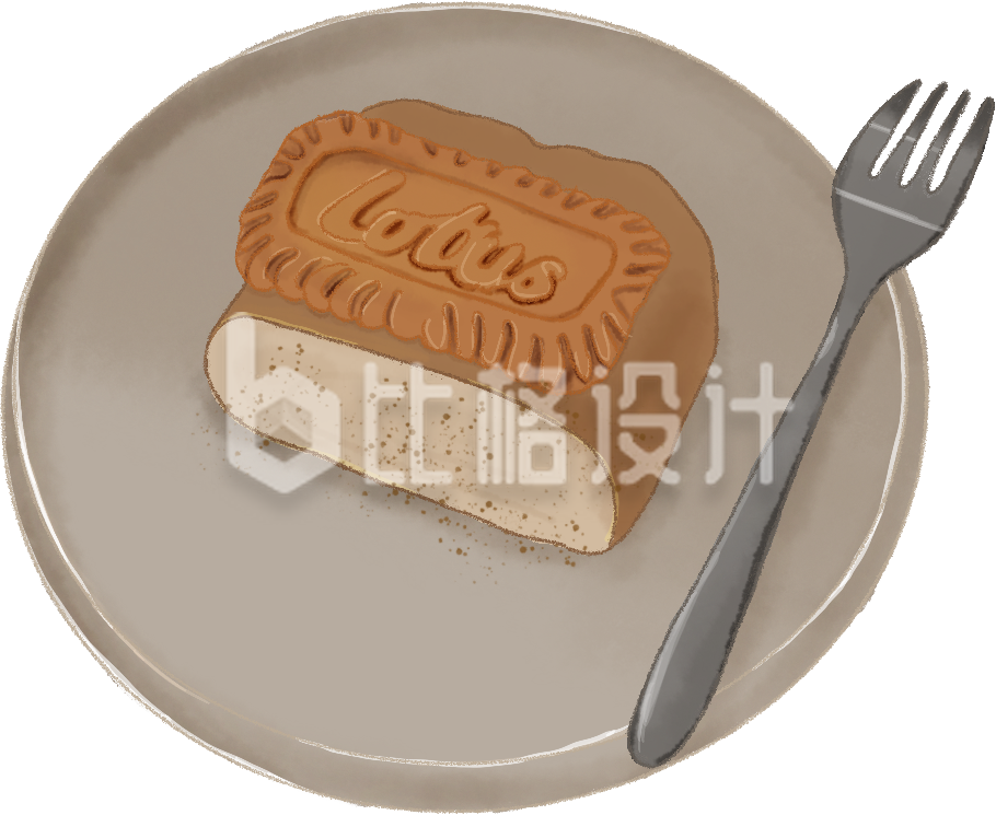 蛋糕美食甜品手绘促销