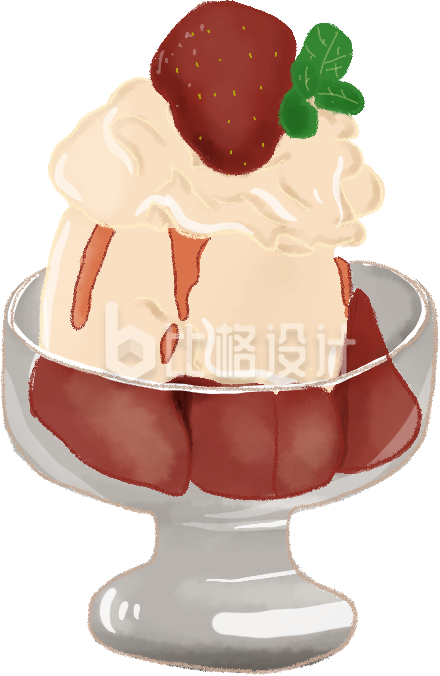 冰淇淋美食促销杯子