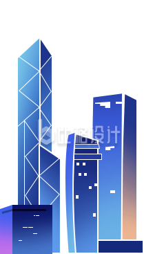 建筑城市手绘