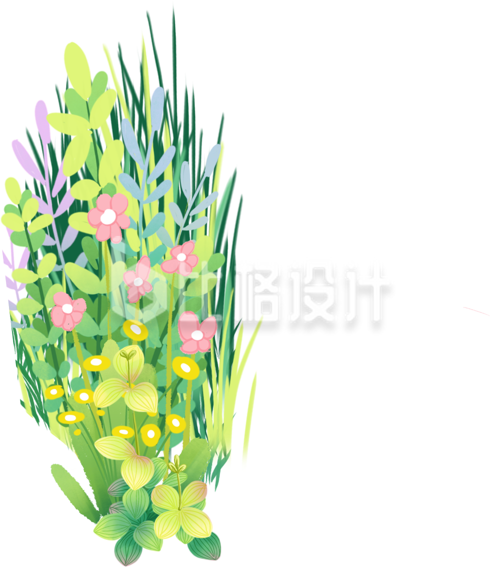 春天花草手绘