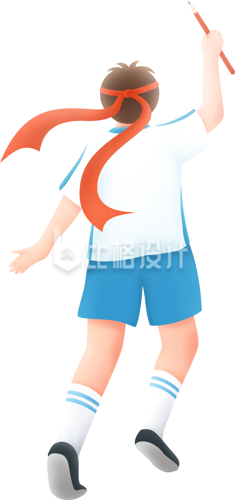 小男孩学习手绘