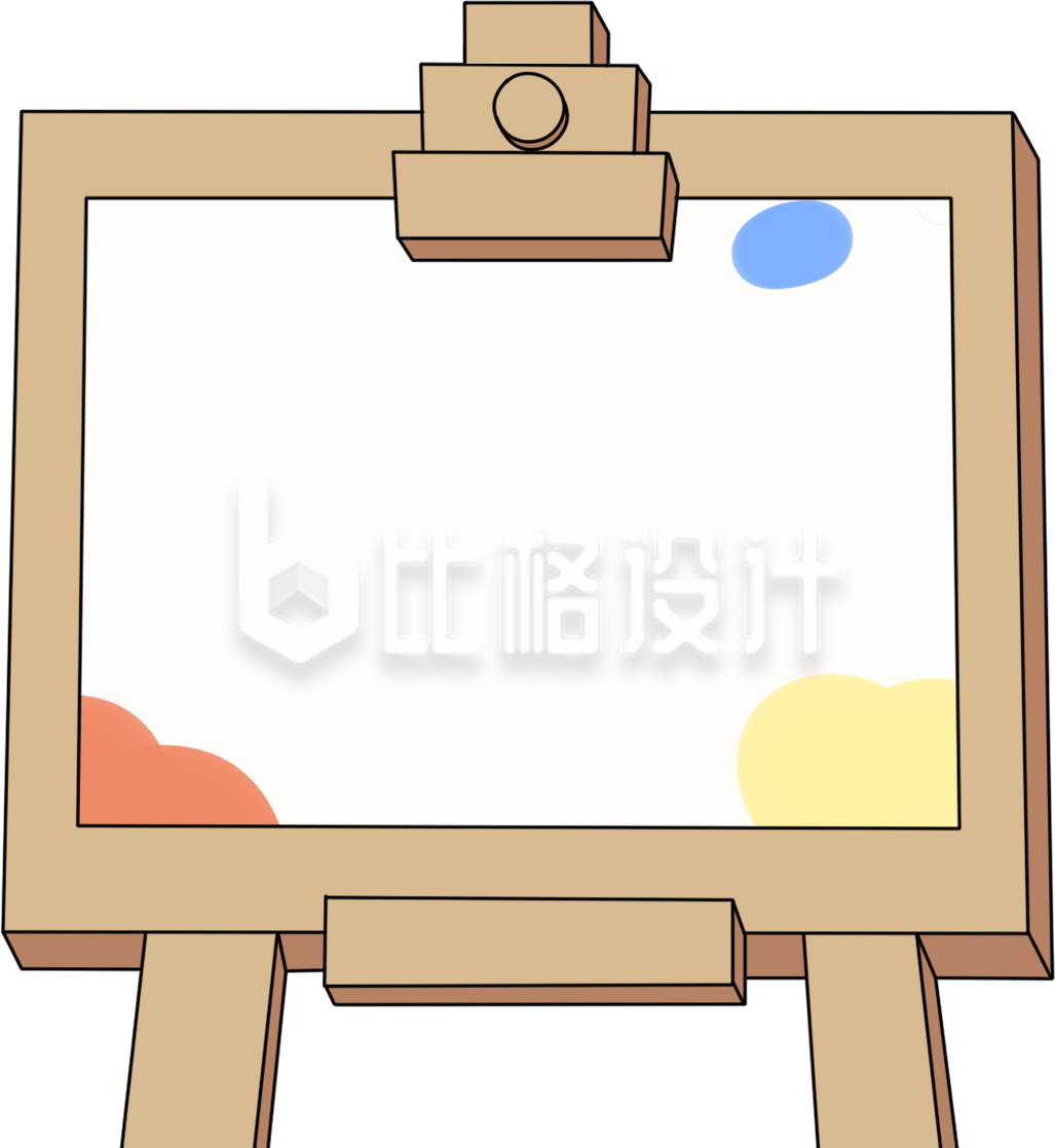 绘画板手绘插画