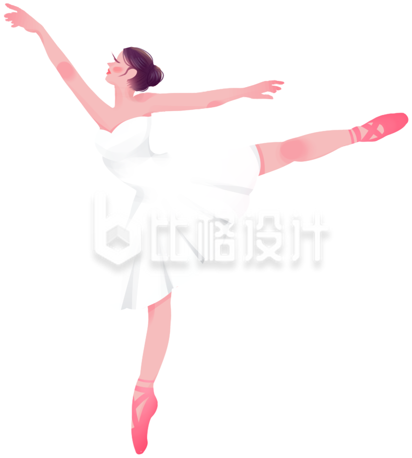 舞蹈美少女手绘