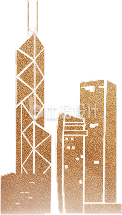 建筑城市手绘
