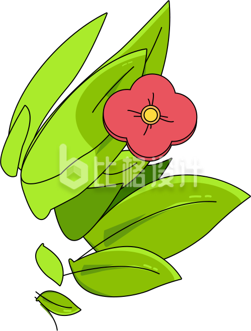 植物小草小花手绘