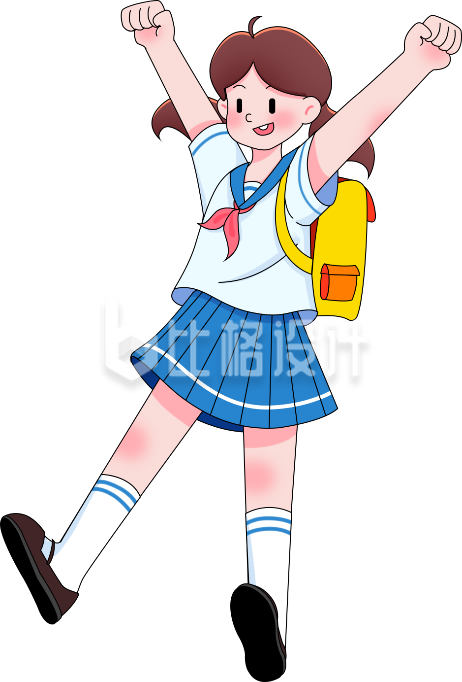 学生小女孩