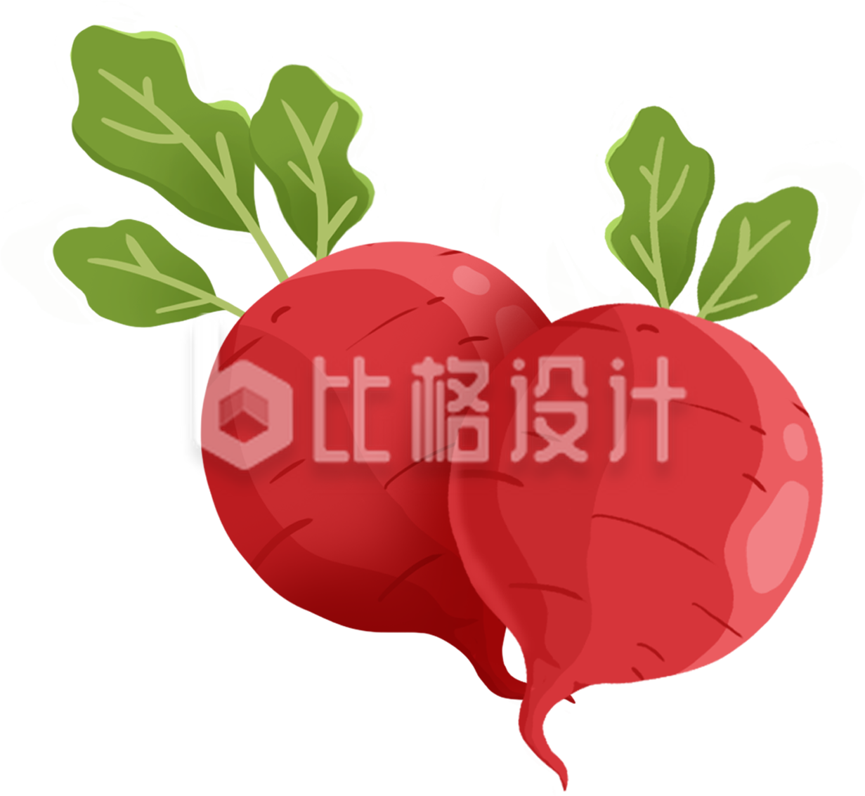 红萝卜手绘蔬菜