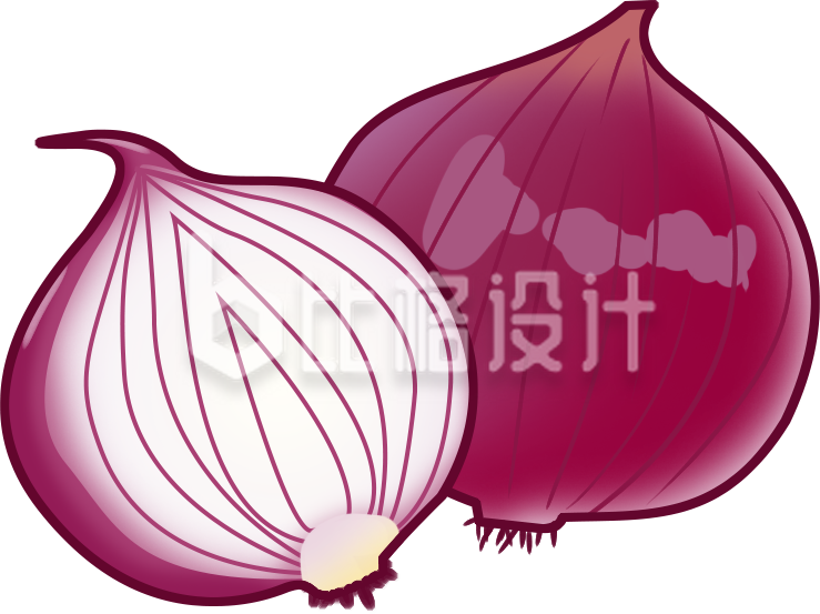 蔬菜洋葱手绘