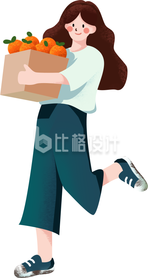 蔬菜美少女手绘