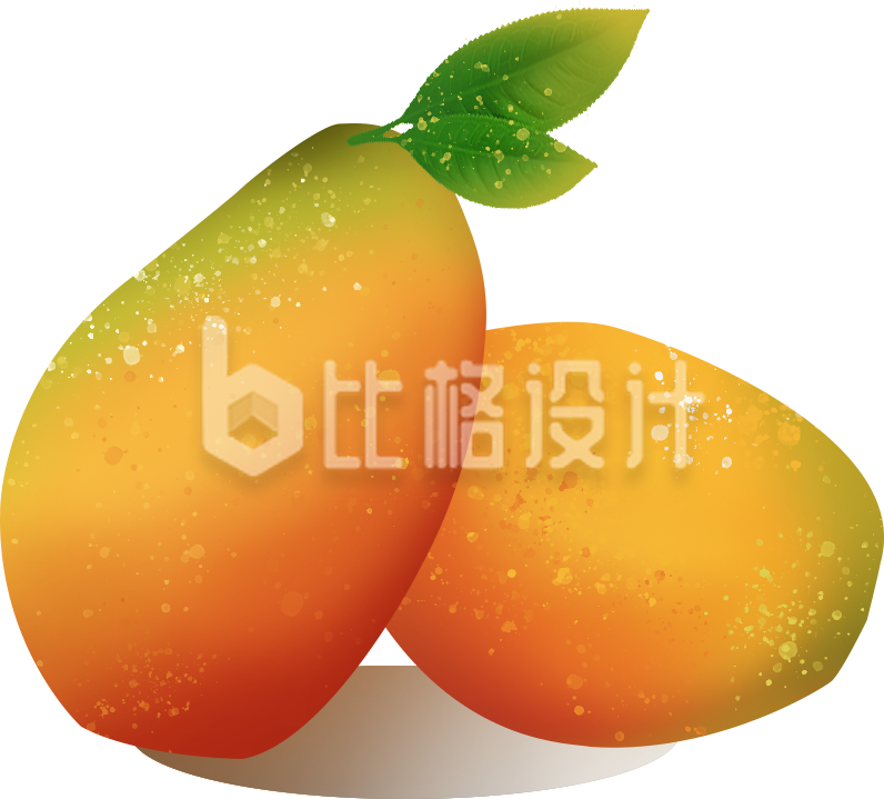 水果芒果手绘