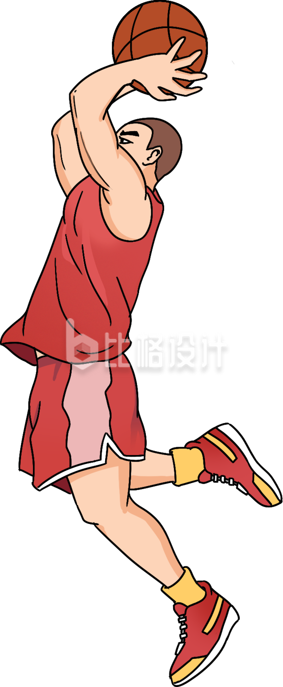 运动男性手绘