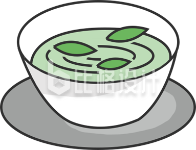 茶饮料手绘